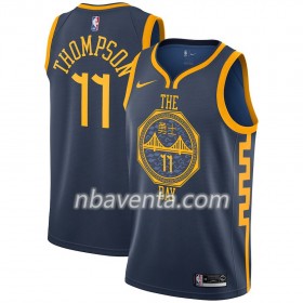 Camiseta Hombre Golden State Warriors Klay Thompson 11 2018-19 Nike City Edition Navy Swingman